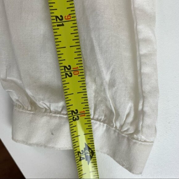 Michael By Michael Kors NWT White Cotton Tunic Top with Beaded Detail size small - Picture 8 of 11